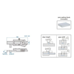 Insize Step & Gap Gauge 0-12.7mm/0-0.0.5" Range Series 2168-12 - Twin Eagle Imports