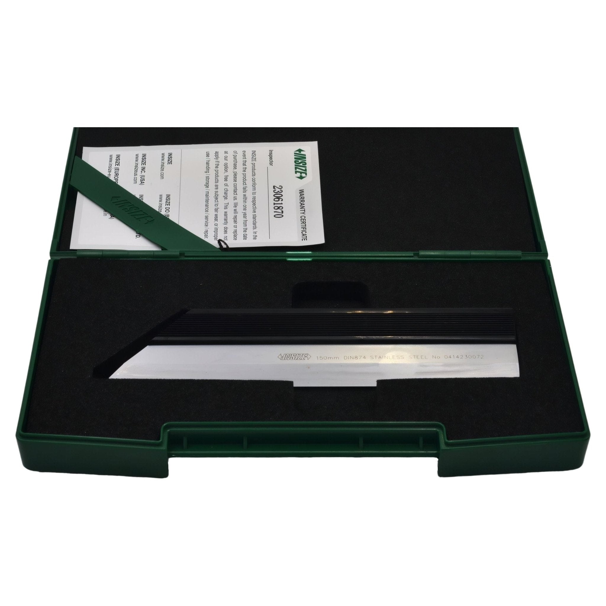 Insize Straight Edge 150mm Beveled Edge Series 4700-150 - Twin Eagle Imports