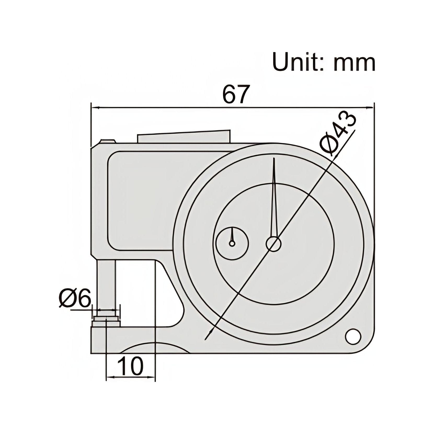 Insize Thickness Gauge 0-10mm x 0.01mm Range Series 2363-10 - Twin Eagle Imports