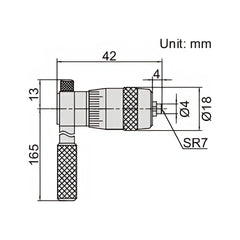 Insize Tubular Inside Micrometer 25-32mm Range Series 3221-32 - Twin Eagle Imports