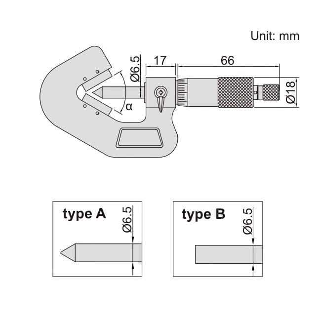 Insize V Shape Anvil Micrometer 1-15mm Range Series 3290-153A - Twin Eagle Imports