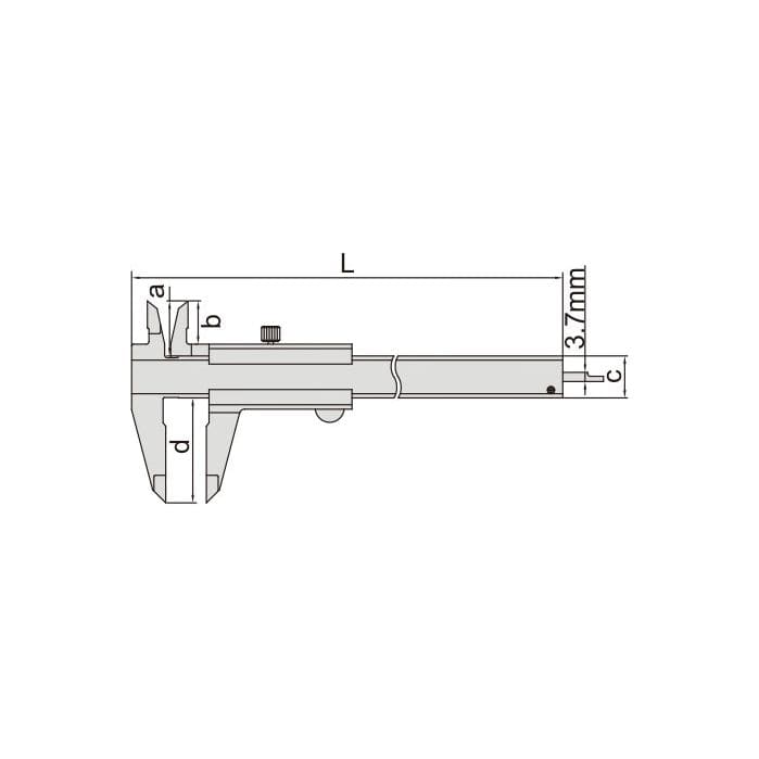Insize Vernier Caliper 0-150mm Range Series 1205-1501S - Twin Eagle Imports