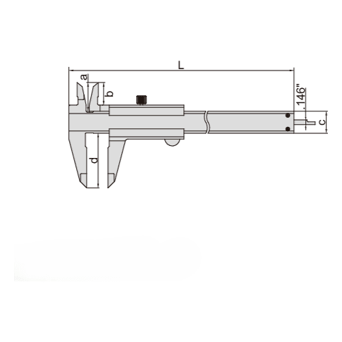 Insize Vernier Caliper 0-200mm/0-8" Range Series 1205-2002S - Twin Eagle Imports
