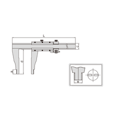 Insize Vernier Caliper 0–40" Range Series 1211-40 - Twin Eagle Imports
