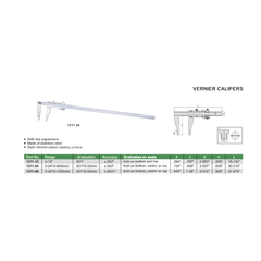 Insize Vernier Caliper 0–40" Range Series 1211-40 - Twin Eagle Imports