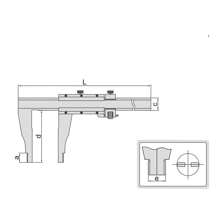 Insize Vernier Caliper 0-600mm/0-24" Range Series 1211-24 - Twin Eagle Imports