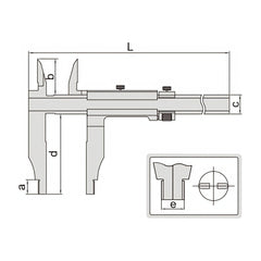 Insize Vernier Caliper 0-600mm/0-24" Range Series 1236-614 - Twin Eagle Imports