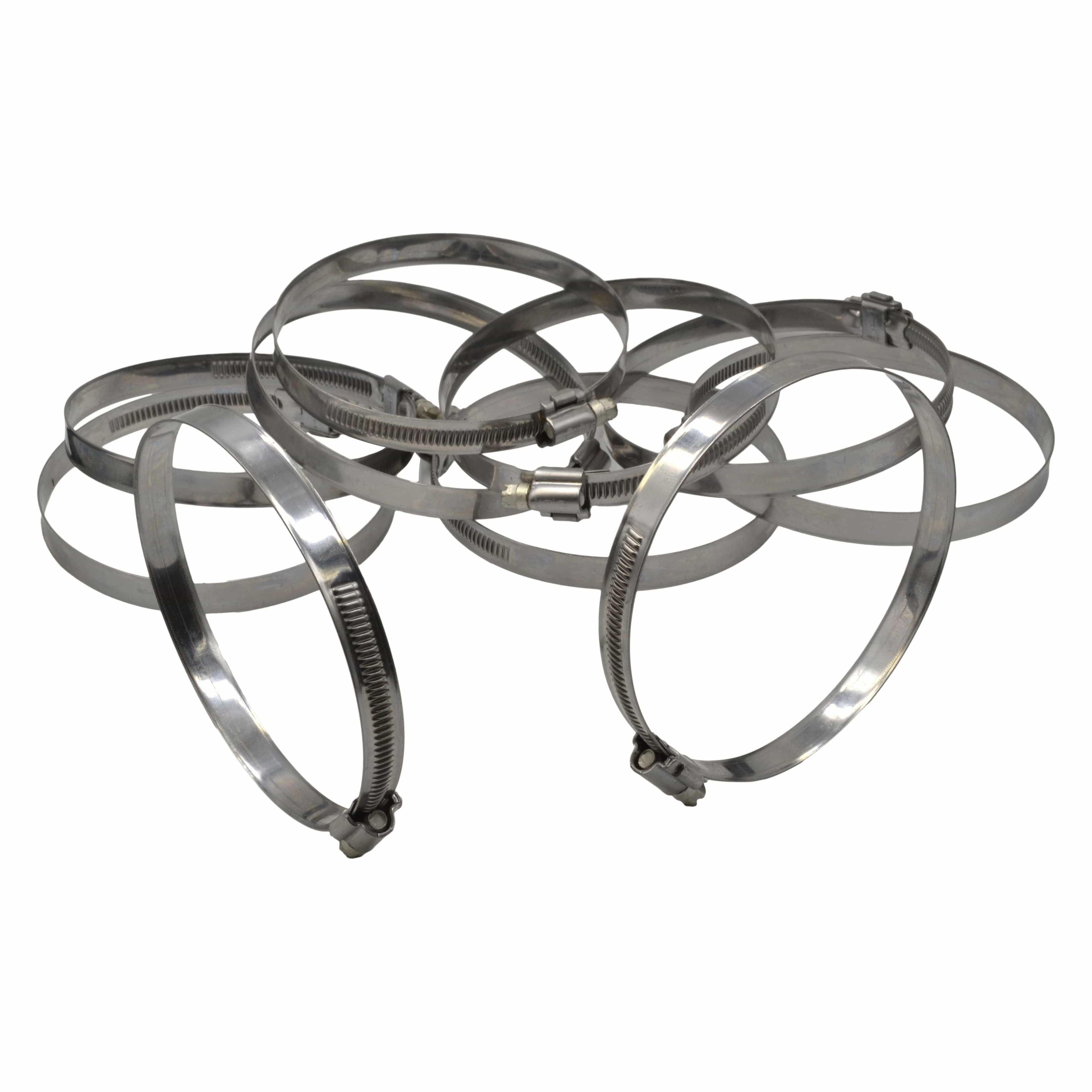 Kale Grab Kits 10 Piece Kale 304 Stainless Steel 90-110mm Worm Drive Hose Clamp