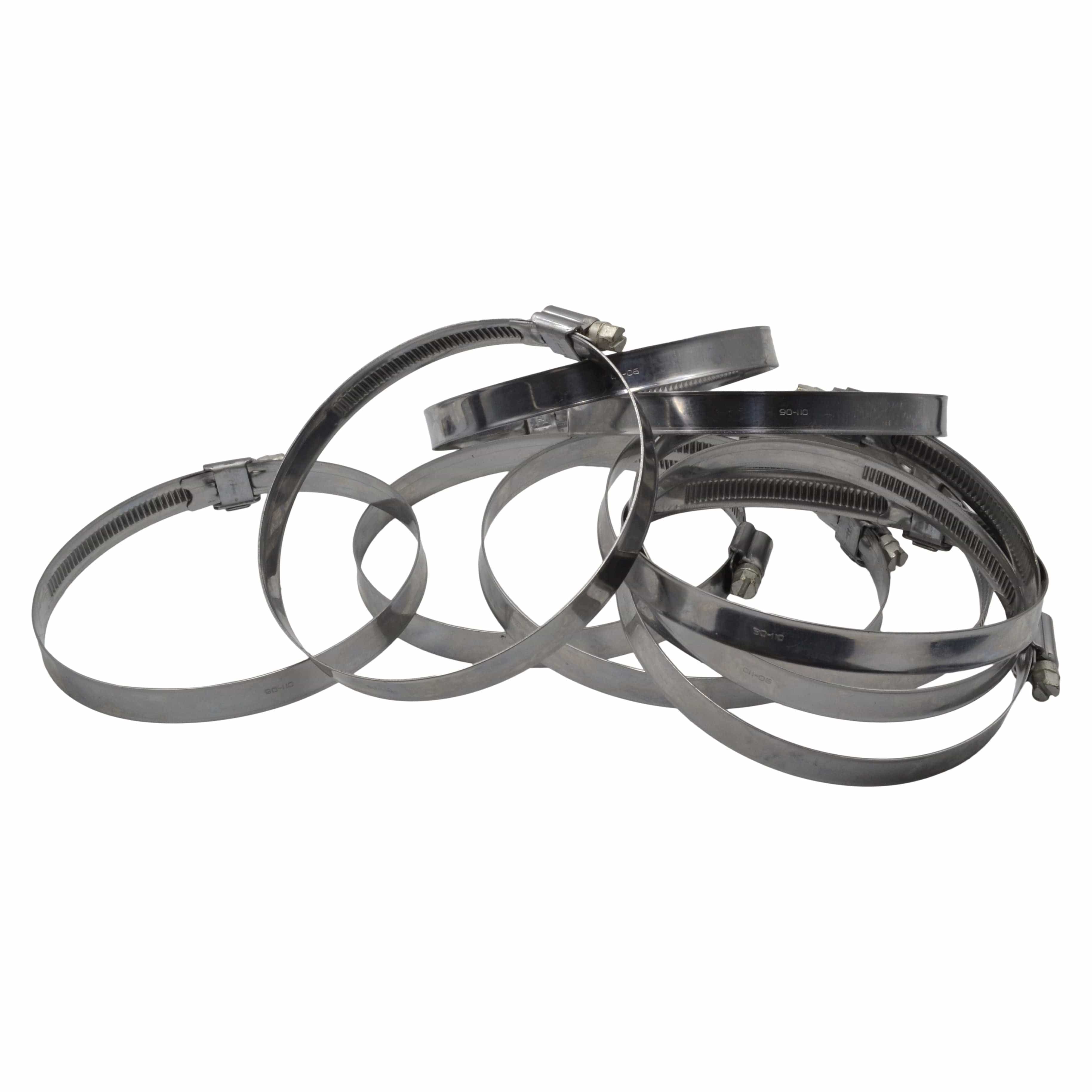 Kale Grab Kits 10 Piece Kale 304 Stainless Steel 90-110mm Worm Drive Hose Clamp
