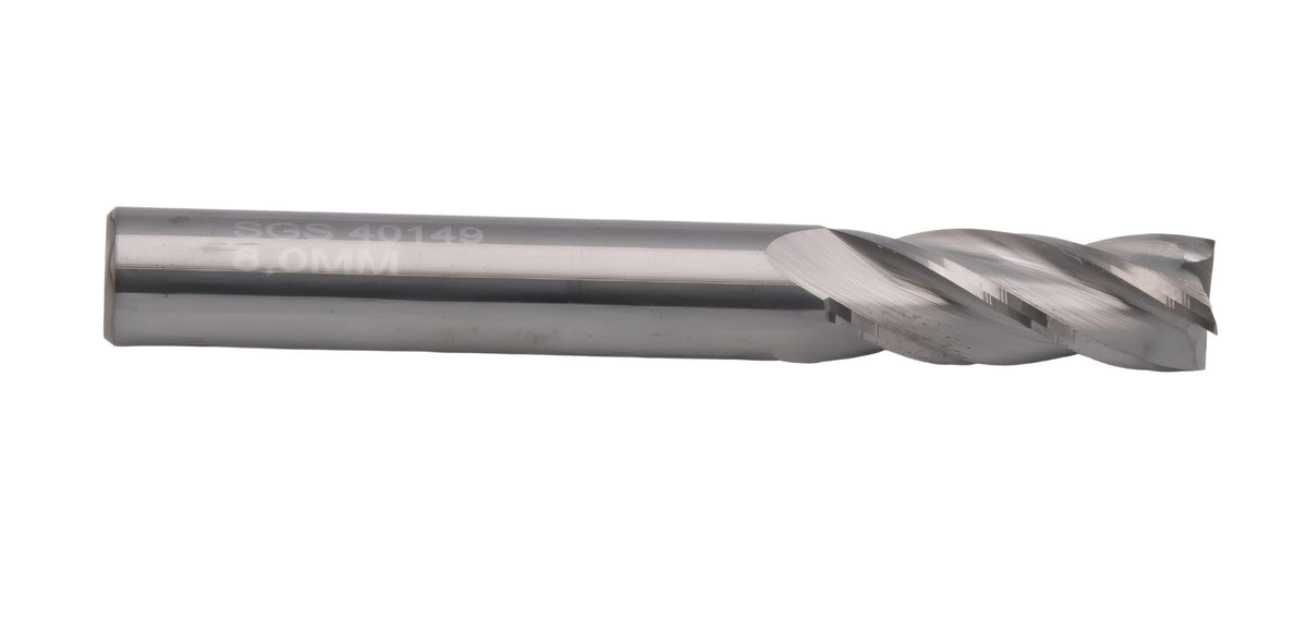 KYOCERA ASIA PACIFIC PTE LTD ENDMILL Kyocera SGS - 8.0mm 4 Flute Uncoated Carbide End Mill Short Series
