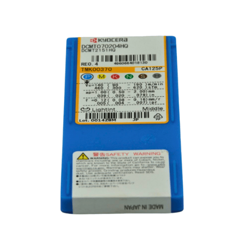 KYOCERA ASIA PACIFIC PTE LTD INSERTS 10 pc Kyocera DCMT070204HQ CA125P – Turning Insert (Finishing to Medium, HQ Chipbreaker)
