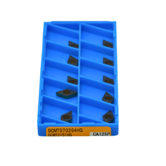 KYOCERA ASIA PACIFIC PTE LTD INSERTS 10 pc Kyocera DCMT070204HQ CA125P – Turning Insert (Finishing to Medium, HQ Chipbreaker)