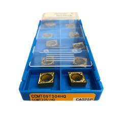 KYOCERA ASIA PACIFIC PTE LTD INSERTS 10pc Kyocera CCMT09T304HQ CA025P – Turning Insert (Finishing-Medium, HQ Chipbreaker)