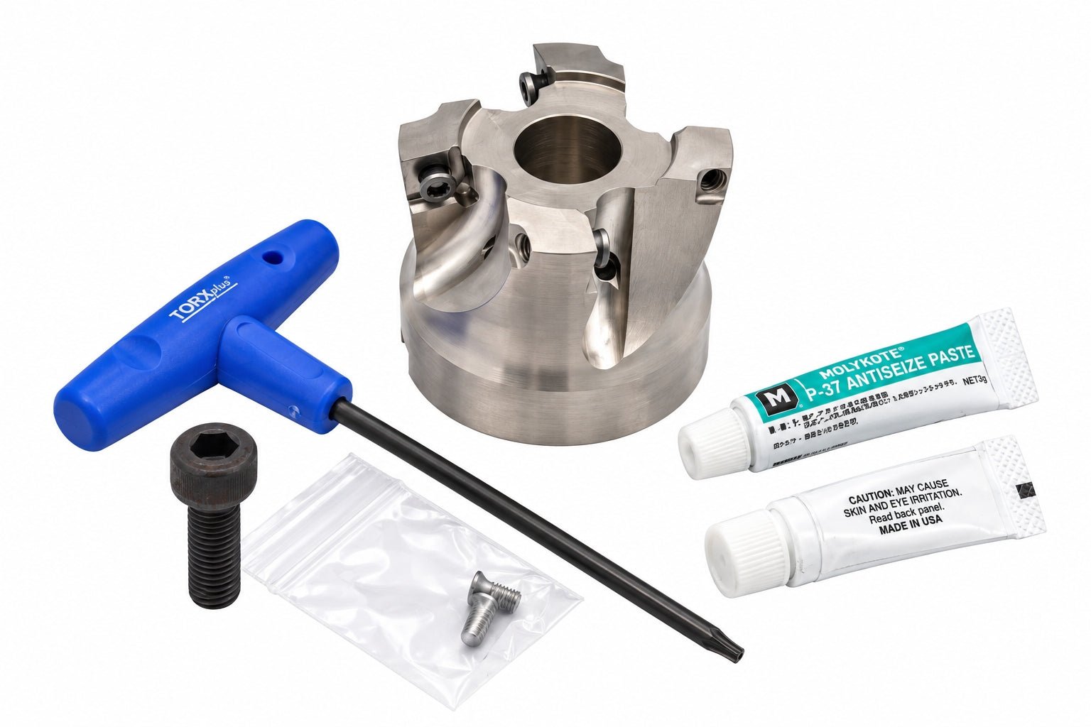 Kyocera MFH063R-14-4T-22M 63mm Milling Toolholder (4 Inserts 22mm Bore Internal Coolant) - Twin Eagle Imports