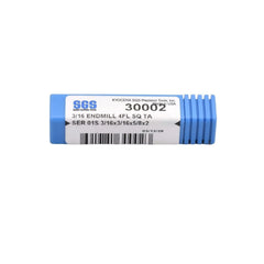 Kyocera SGS 30002 3/16" 4 Flute Ti-NAMITE-A AlTiN Coated Carbide Square End Mill - Twin Eagle Imports