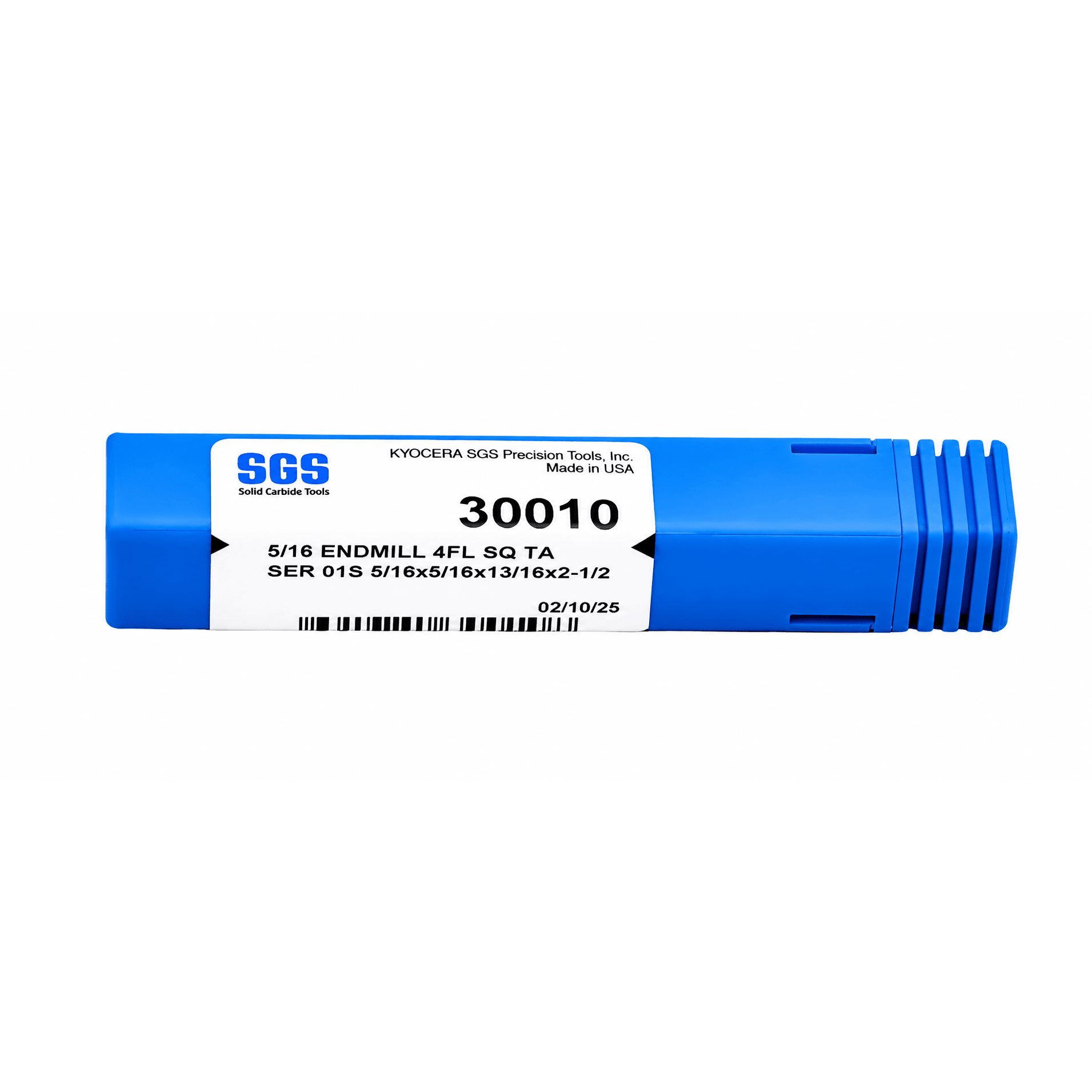 Kyocera SGS 30010 5/16" 4 Flute Ti-NAMITE-A AlTiN Coated Carbide Square End Mill - Twin Eagle Imports
