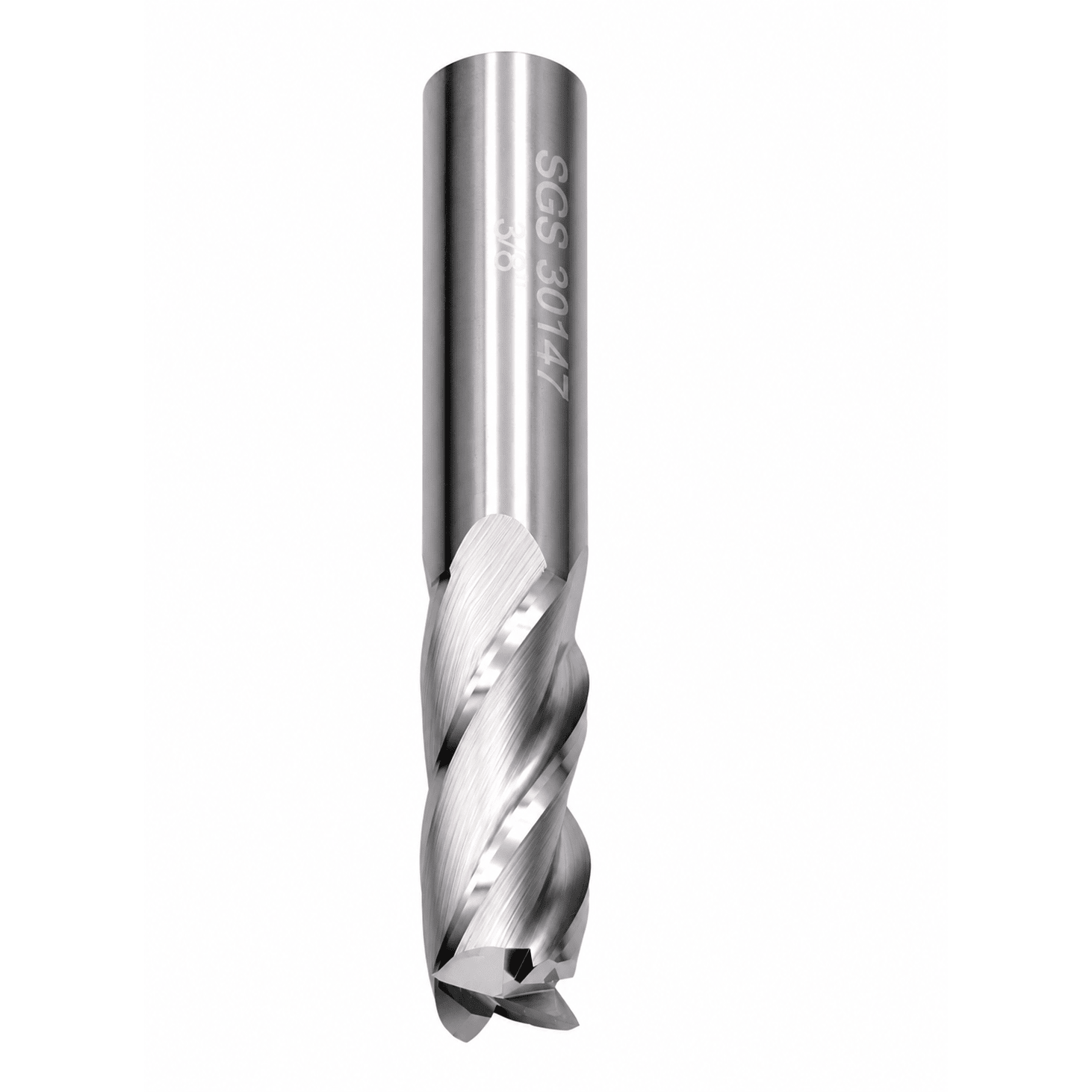 Kyocera SGS - 3/8" 4 Flute Uncoated Carbide End Mill Short Series - Twin Eagle Imports
