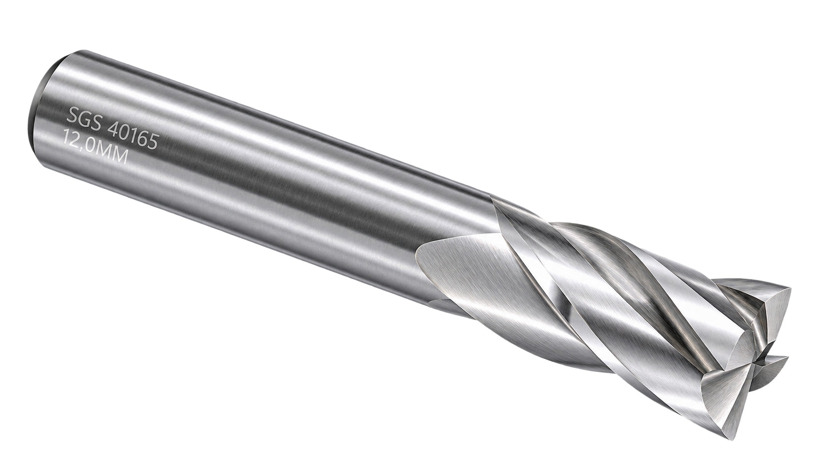 Kyocera SGS 40165 12mm 4 Flute Uncoated Stub Carbide Square End Mill - Twin Eagle Imports