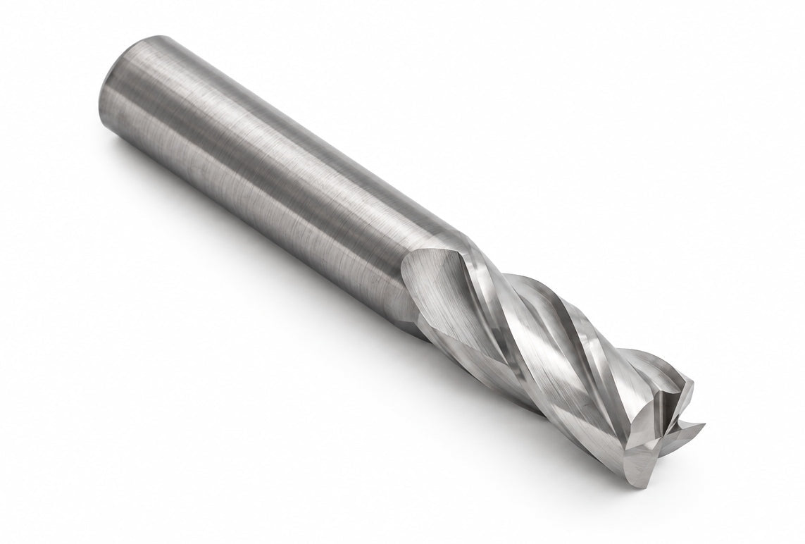 Kyocera SGS 40169 14mm 4 Flute Bright Uncoated Carbide Square End Mill , - Twin Eagle Imports