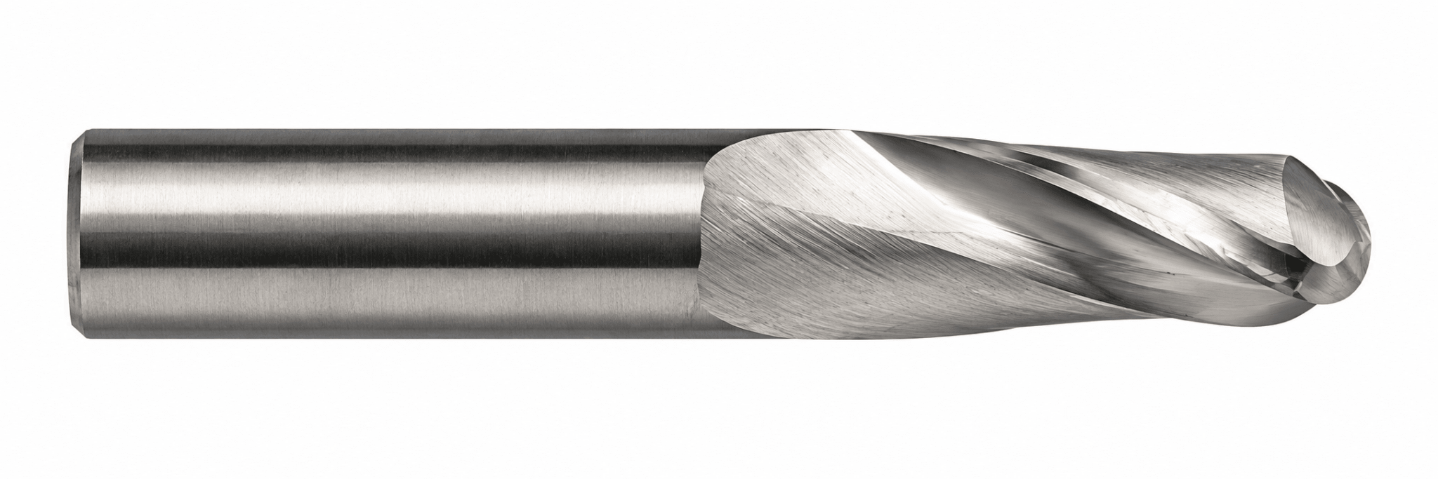 Kyocera SGS 40382 20mm 2 Flute Bright Uncoated Stub Carbide Ball Nose End Mill - Twin Eagle Imports