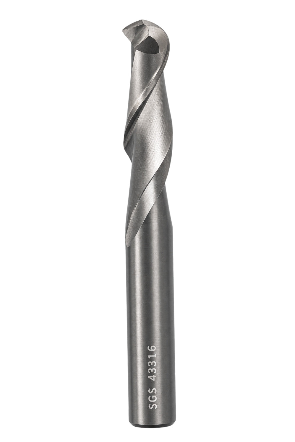 Kyocera SGS 43316 8mm 2 Flute Bright Uncoated Carbide Ball Nose End Mill - Twin Eagle Imports