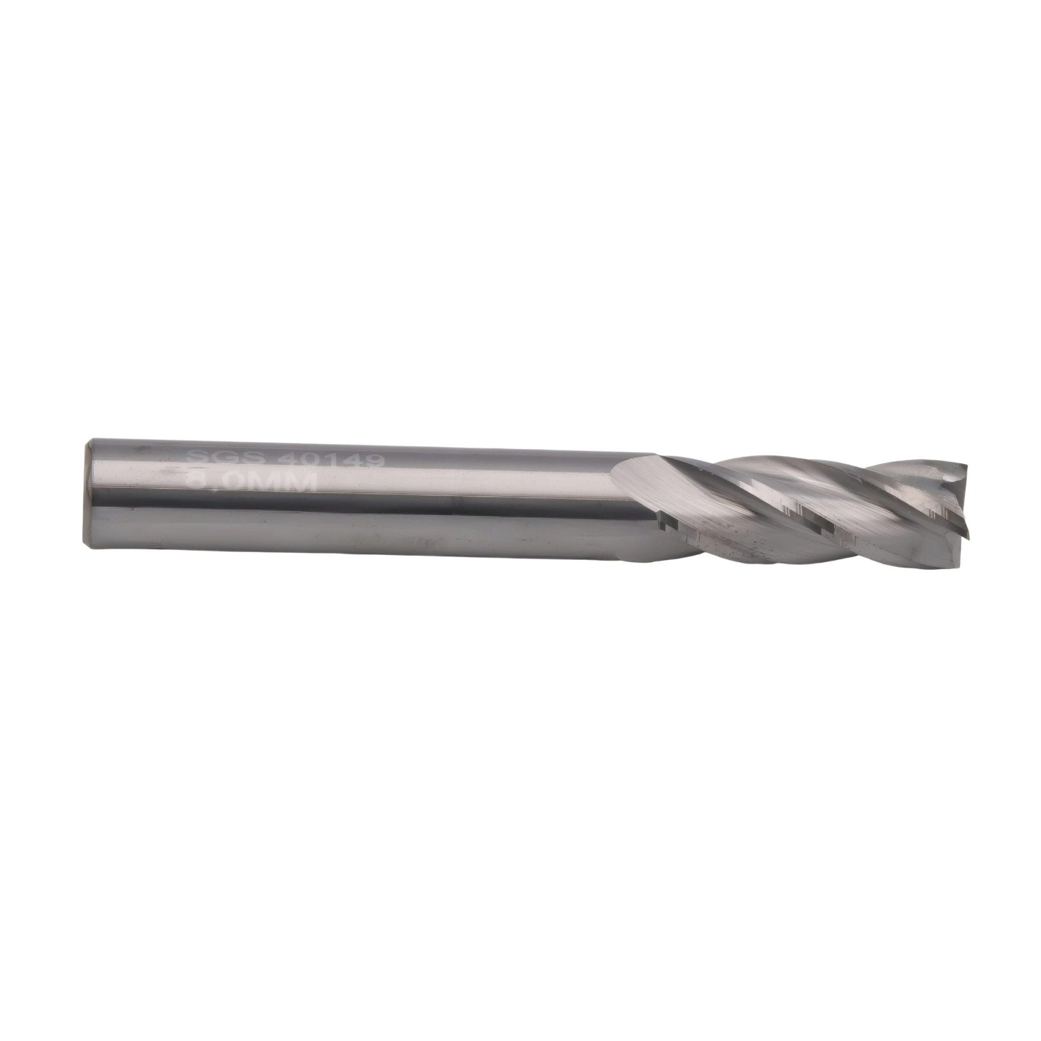 Kyocera SGS - 8.0mm 4 Flute Uncoated Carbide End Mill Short Series - Twin Eagle Imports