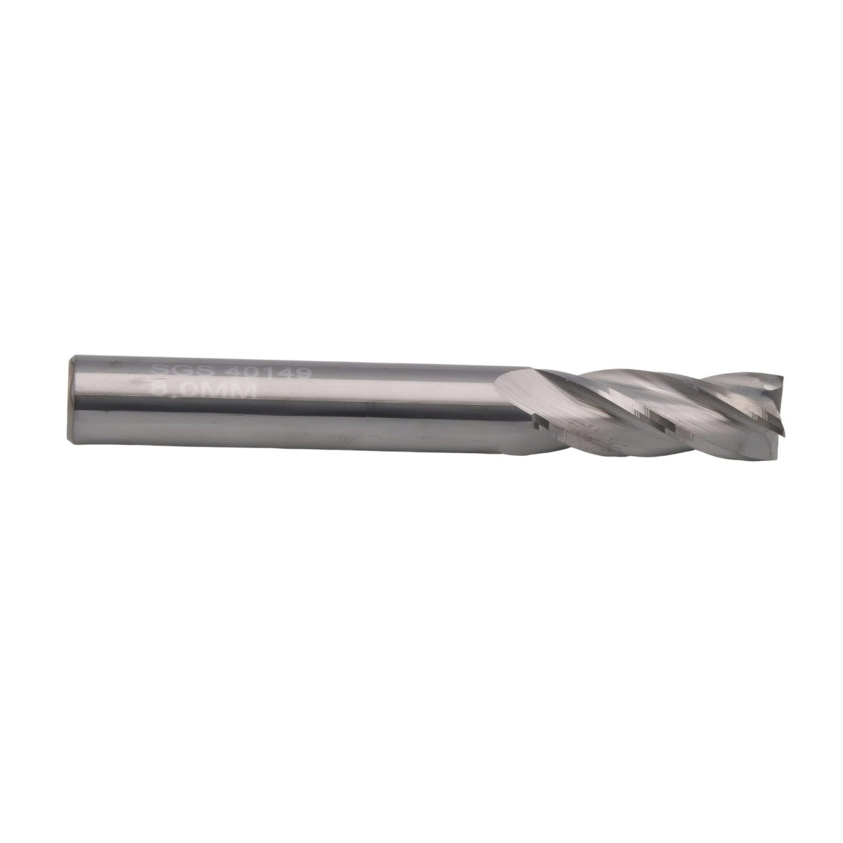 Kyocera SGS - 8.0mm 4 Flute Uncoated Carbide End Mill Short Series - Twin Eagle Imports