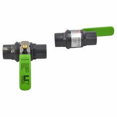 LD Valve Ball Valve x2 Piece 1/2" Industrial Quality Nylon Ball Valve 235 PSI F/F BSPT Thread