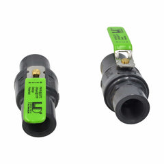 LD Valve Ball Valve x2 Piece 3/4" Industrial Quality Nylon Ball Valve 235 PSI F/F BSPT Thread