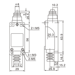 ME-8111 Plunger Momentary Limit Switch - Twin Eagle Imports