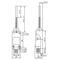 ME-8168 Double Circuit, Flexible Spring Arm Limit Switch - Twin Eagle Imports