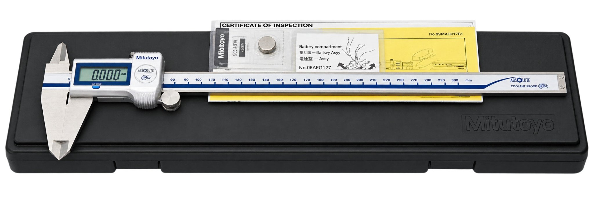 Mitutoyo IP67 Coolant Proof Digital Caliper 0-300mm Mitutoyo Series 500-714-20 (CD-P30M) - Twin Eagle Imports