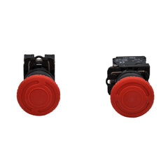 Mushroom head pushbutton Emergency Stop NC NO Switch Electrical 12V 24V TB5-AS545 - Twin Eagle Imports
