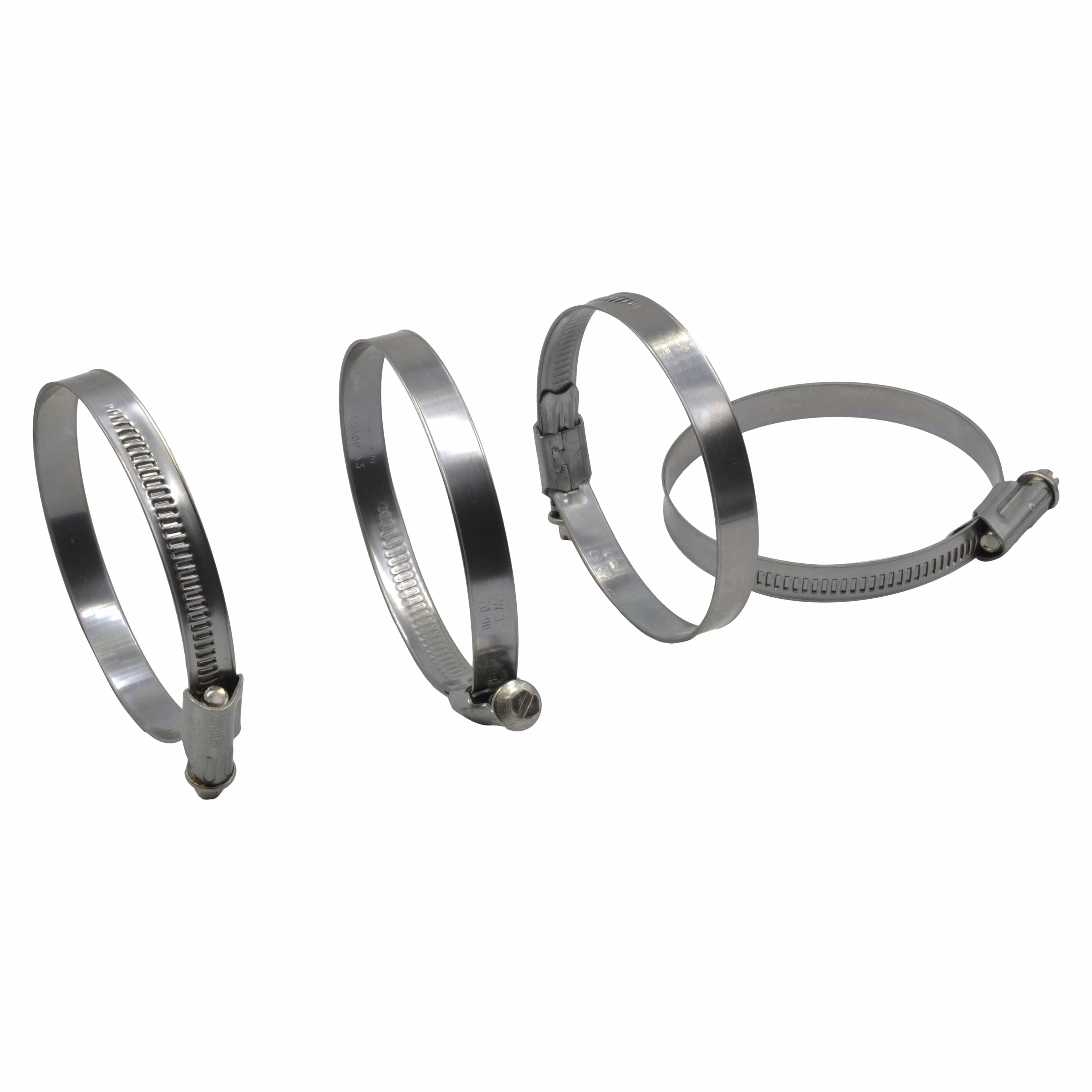 Norma Grab Kits 4 Piece Norma 304 Stainless Steel 70-90mm Worm Drive Hose Clamp