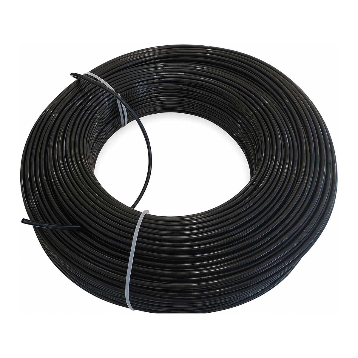 Nylon Air Line Hose Tube 1/4'', One Layer 300m/Roll Black - Twin Eagle Imports