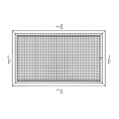 Pack of 3 Ductsure Eggcrate Hinged Filter EGHF-P 600450 (595x445mm) - Twin Eagle Imports