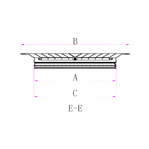 Pack of 4 Ductsure White Aluminium Vent Grille Square Slat (595x595mm) - Twin Eagle Imports