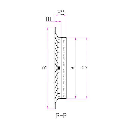 Pack of 6 Ductsure White Aluminium Vent Grille Square Slat (370x370mm) - Twin Eagle Imports