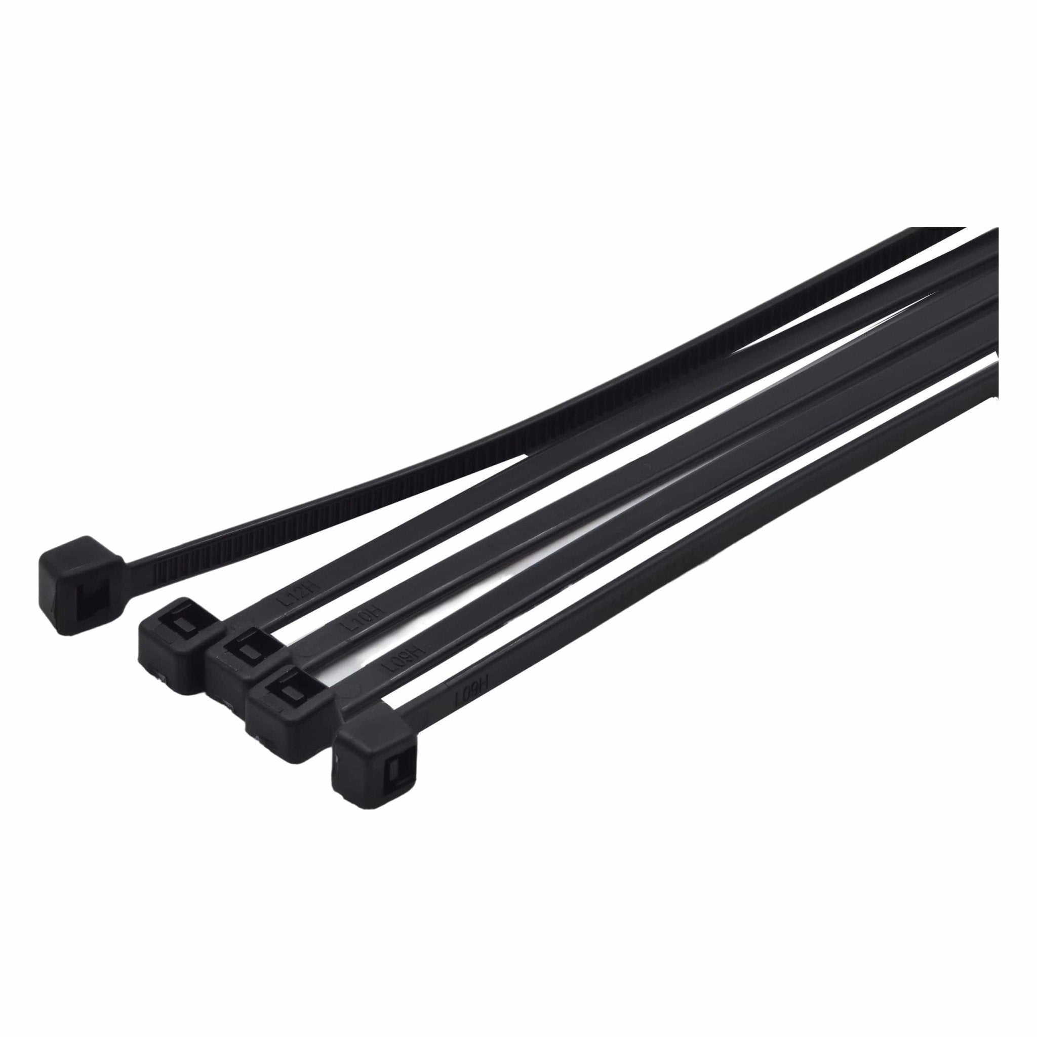 RAPTOR Black 150mm x 3.6mm Medium Duty Cable Ties, 100 Pack - Twin Eagle Imports