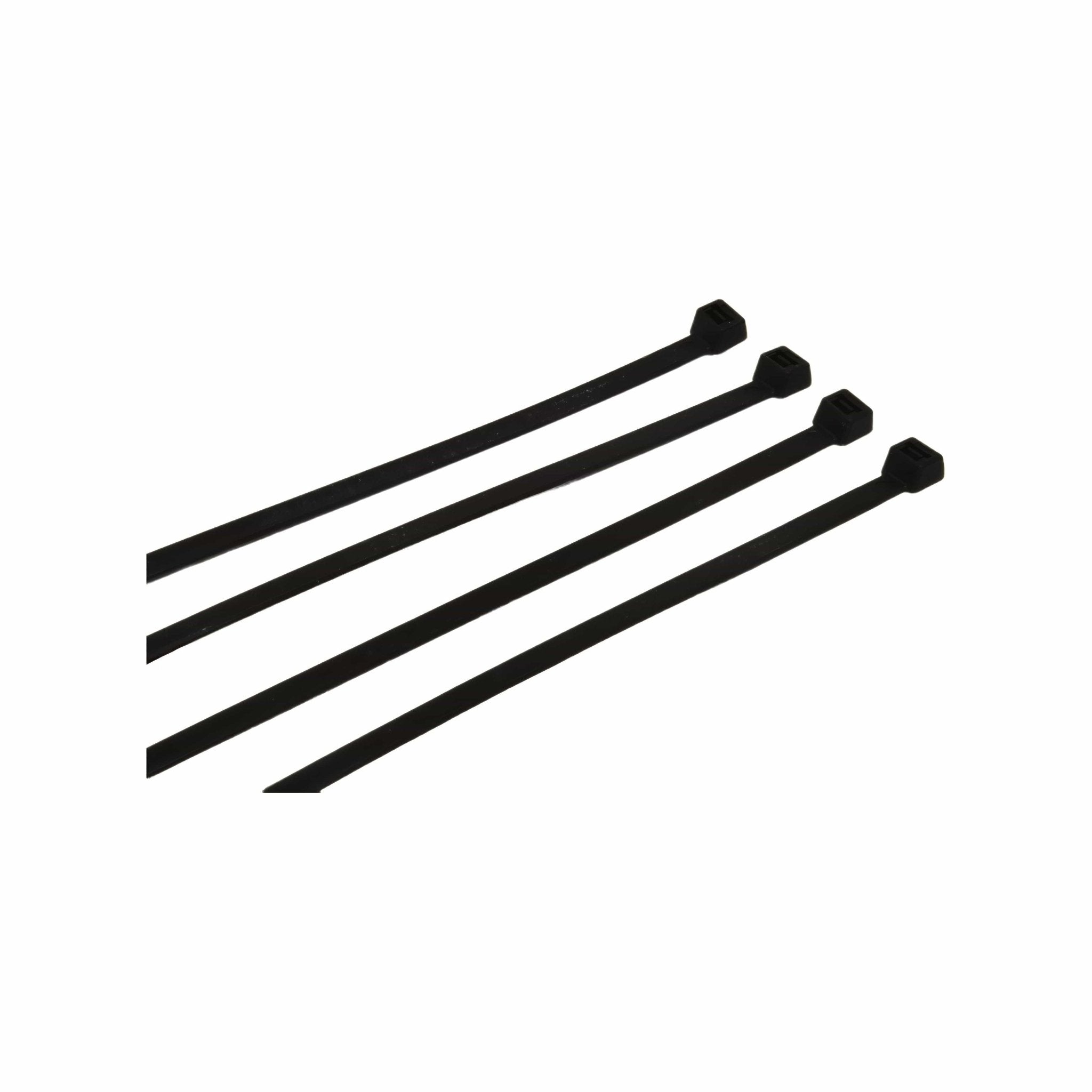 RAPTOR Black 450mm x 7.6mm Heavy Duty Cable Ties, 100 Pack - Twin Eagle Imports
