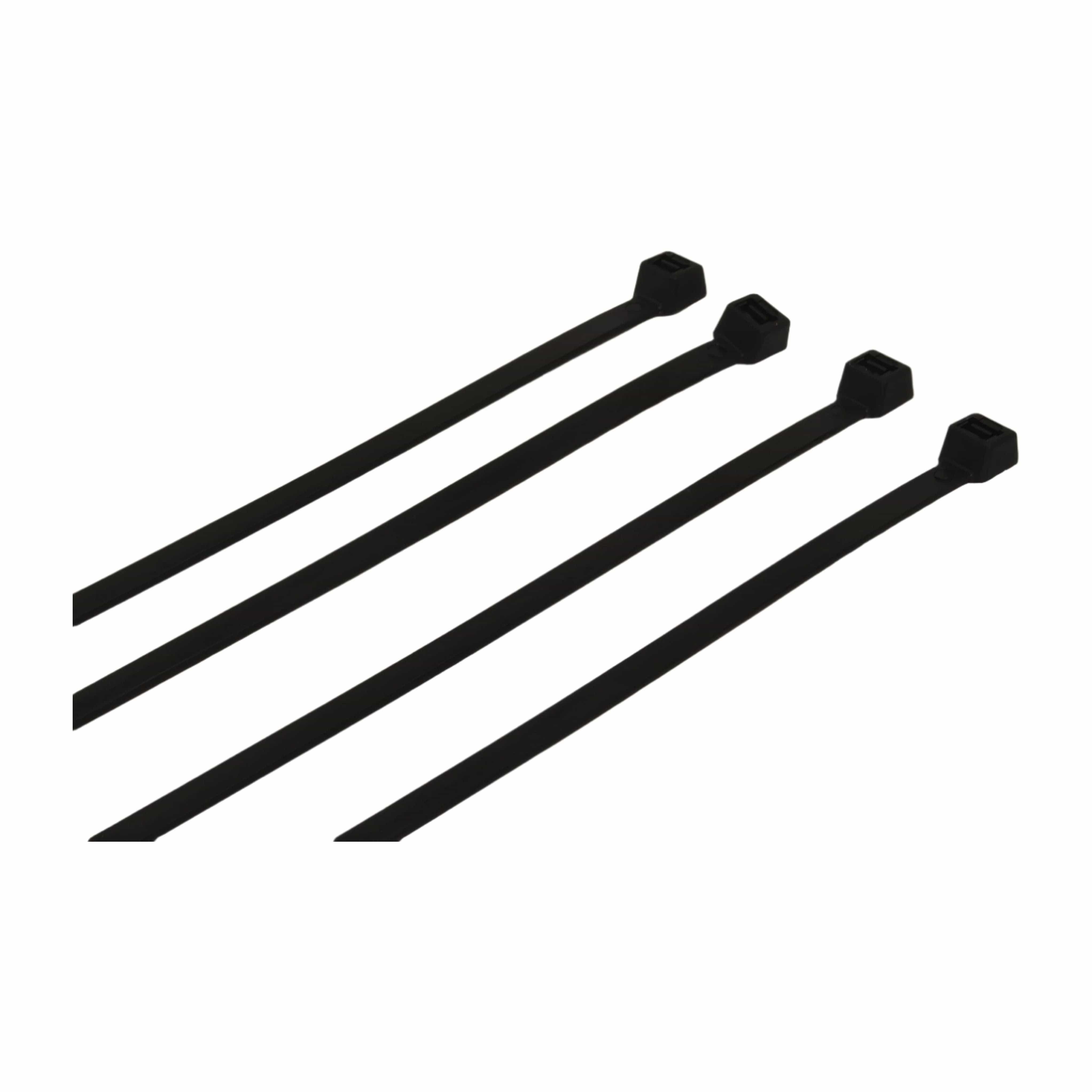Raptor Cable Tie RAPTOR Black 550mm x 7.6mm Heavy Duty Cable Ties, 100 Pack