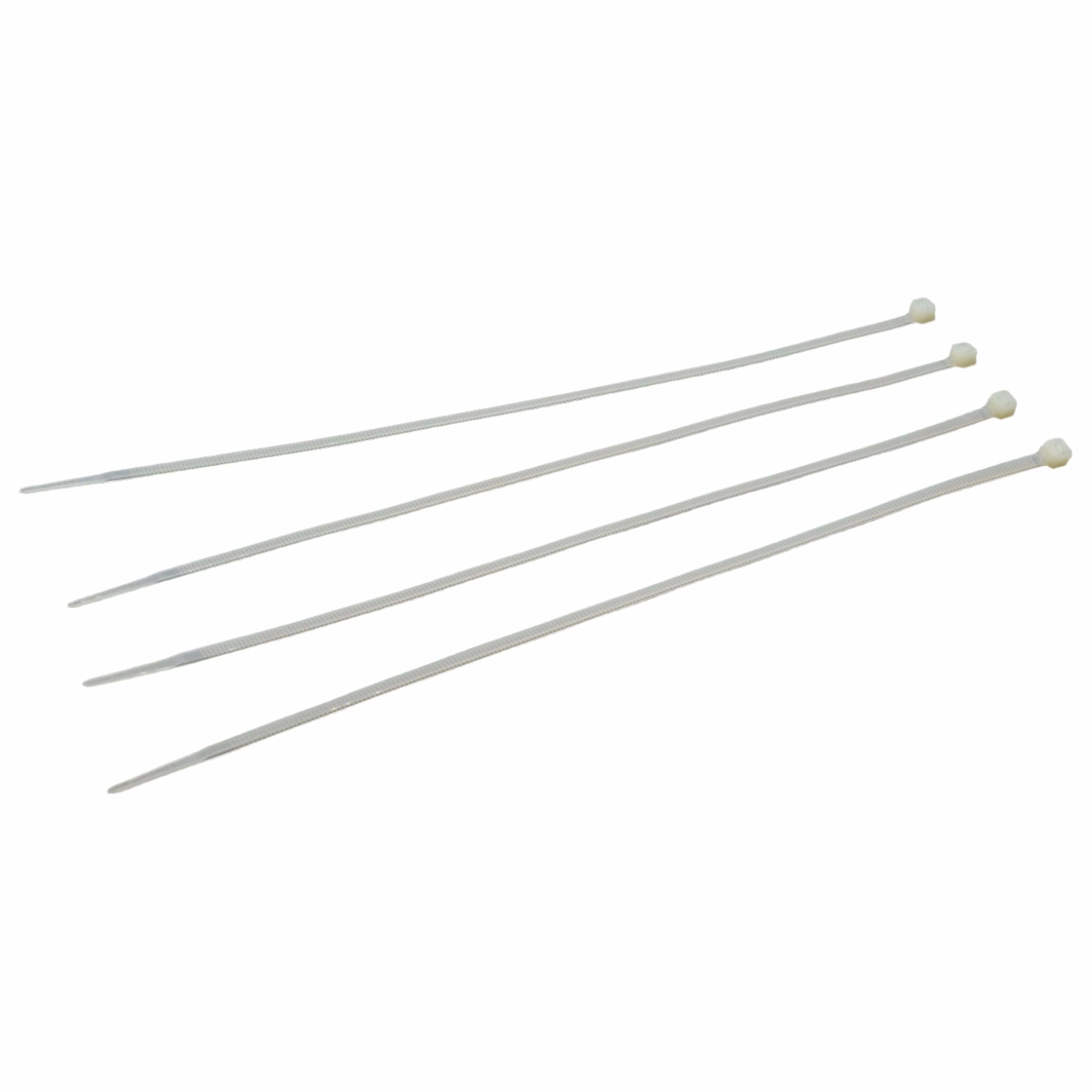 Raptor Cable Tie RAPTOR Natural 300mm x 4.8mm Medium Duty Cable Ties, 20 Pack