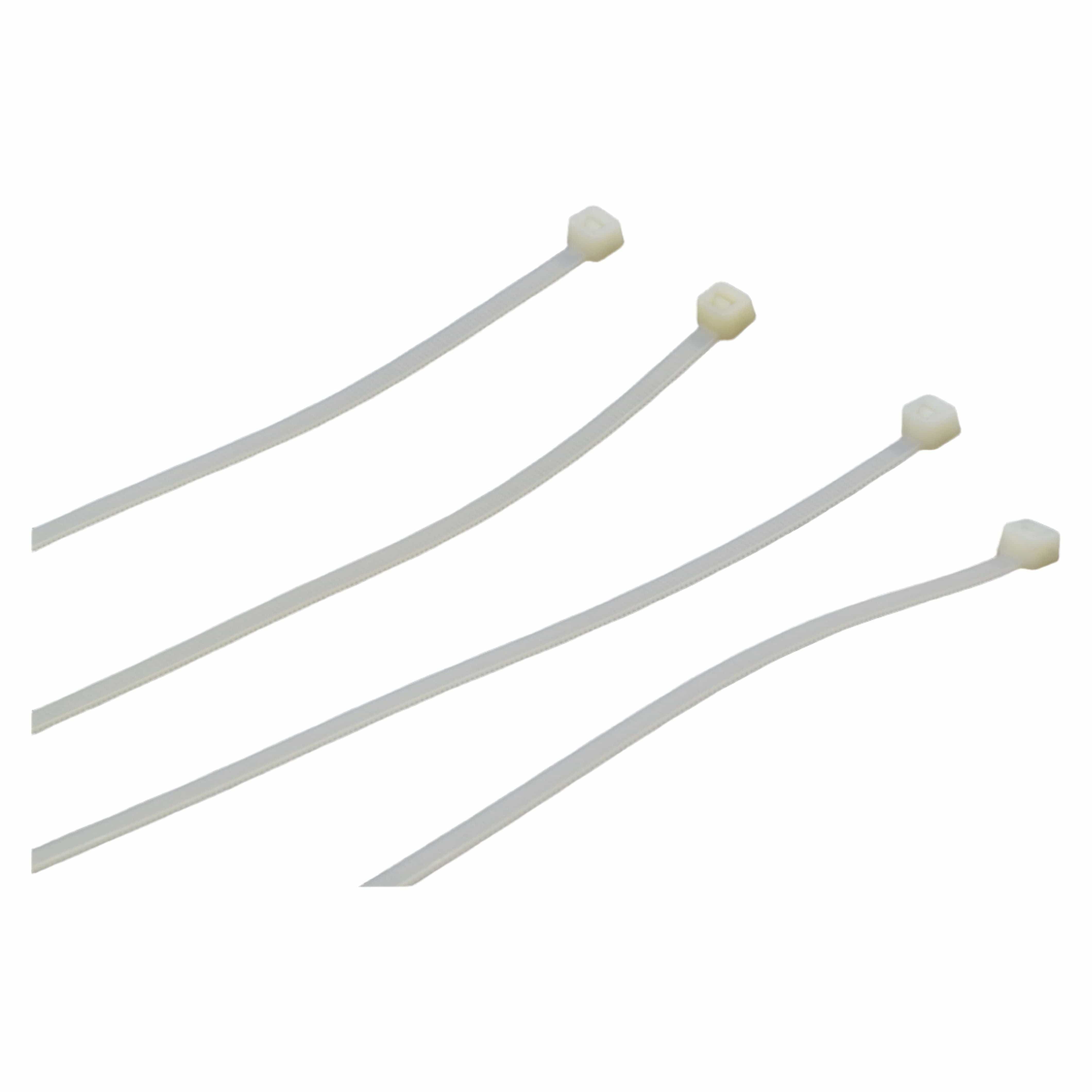 Raptor Cable Tie RAPTOR White 300mm x 4.8mm Medium Duty Cable Ties, 100 Pack