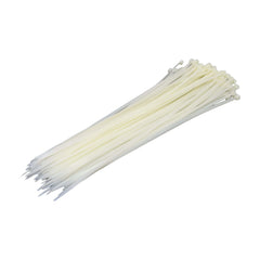 Raptor Cable Tie RAPTOR White 370mm x 4.8mm Medium Duty Cable Ties, 100 Pack