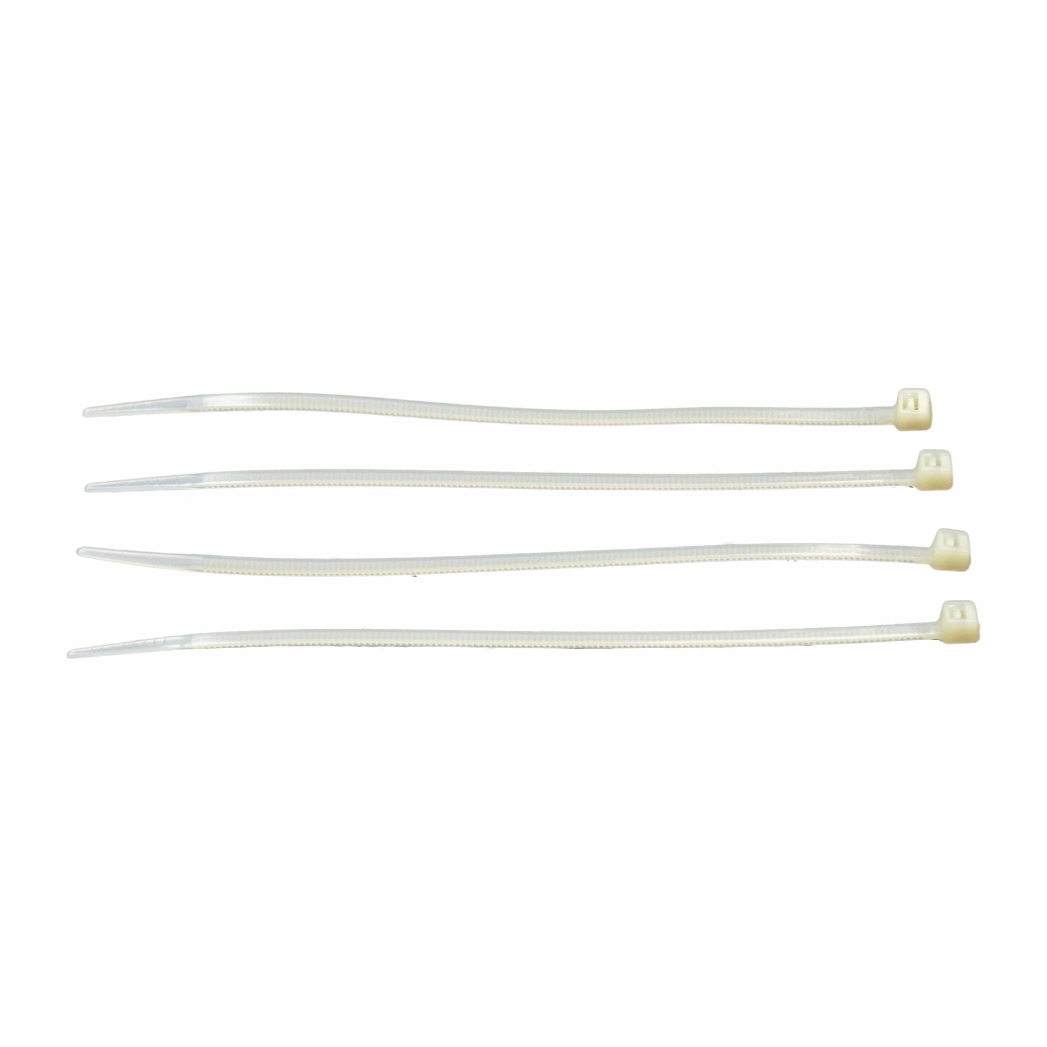 RAPTOR Natural 150mm x 3.6mm Medium Duty Cable Ties, 100 Pack - Twin Eagle Imports