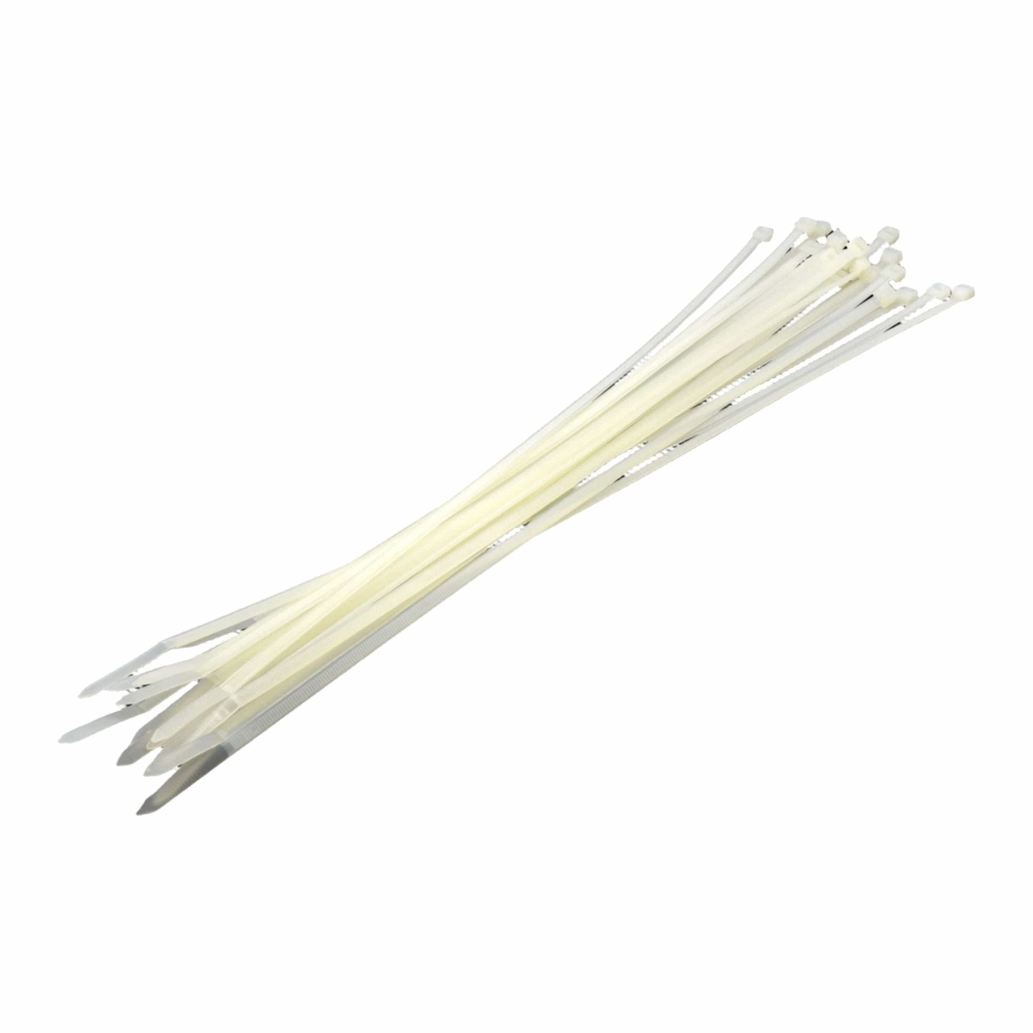 RAPTOR Natural 370mm x 4.8mm Medium Duty Cable Ties, 20 Pack - Twin Eagle Imports