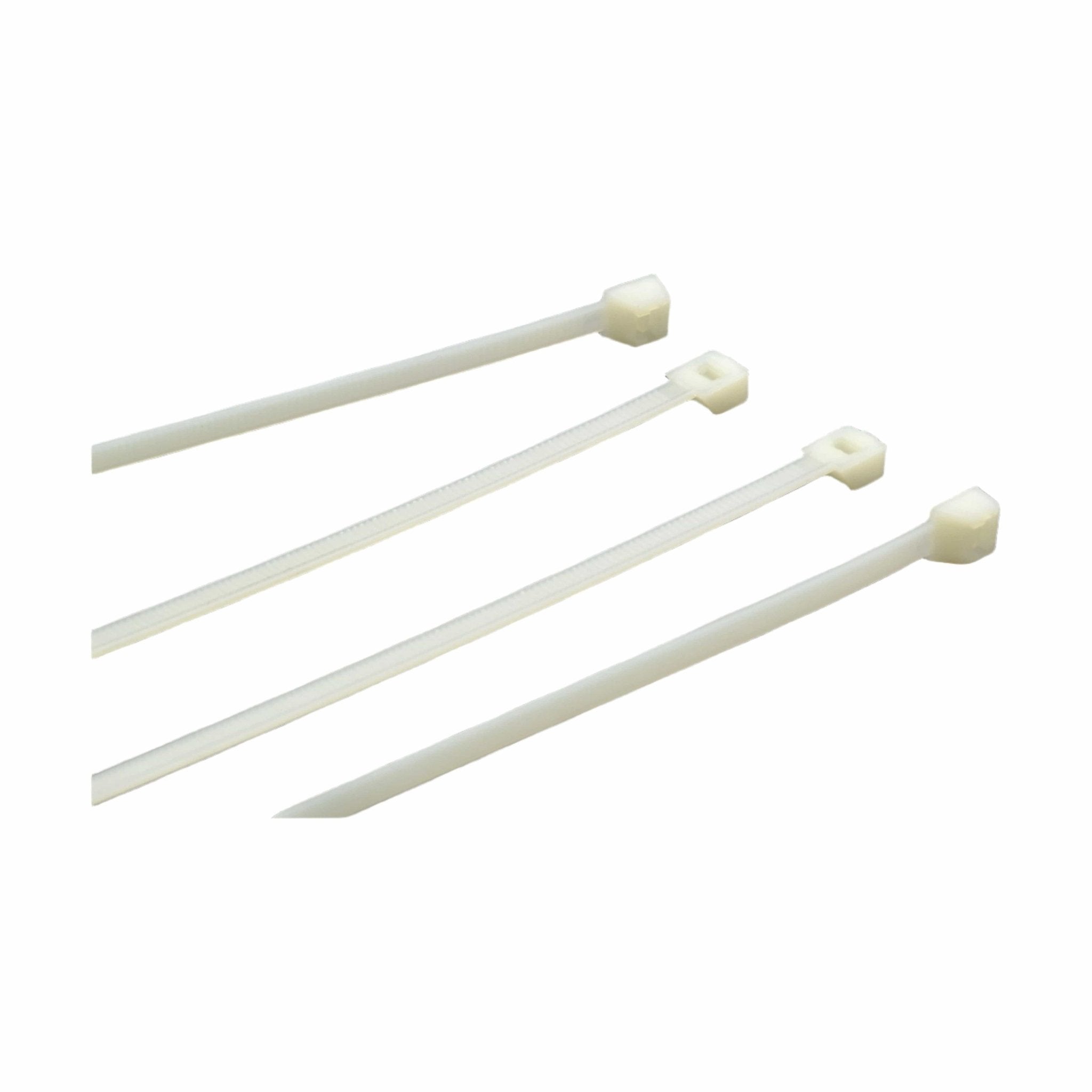 RAPTOR White 200mm x 4.8mm Medium Duty Cable Ties, 20 Pack - Twin Eagle Imports