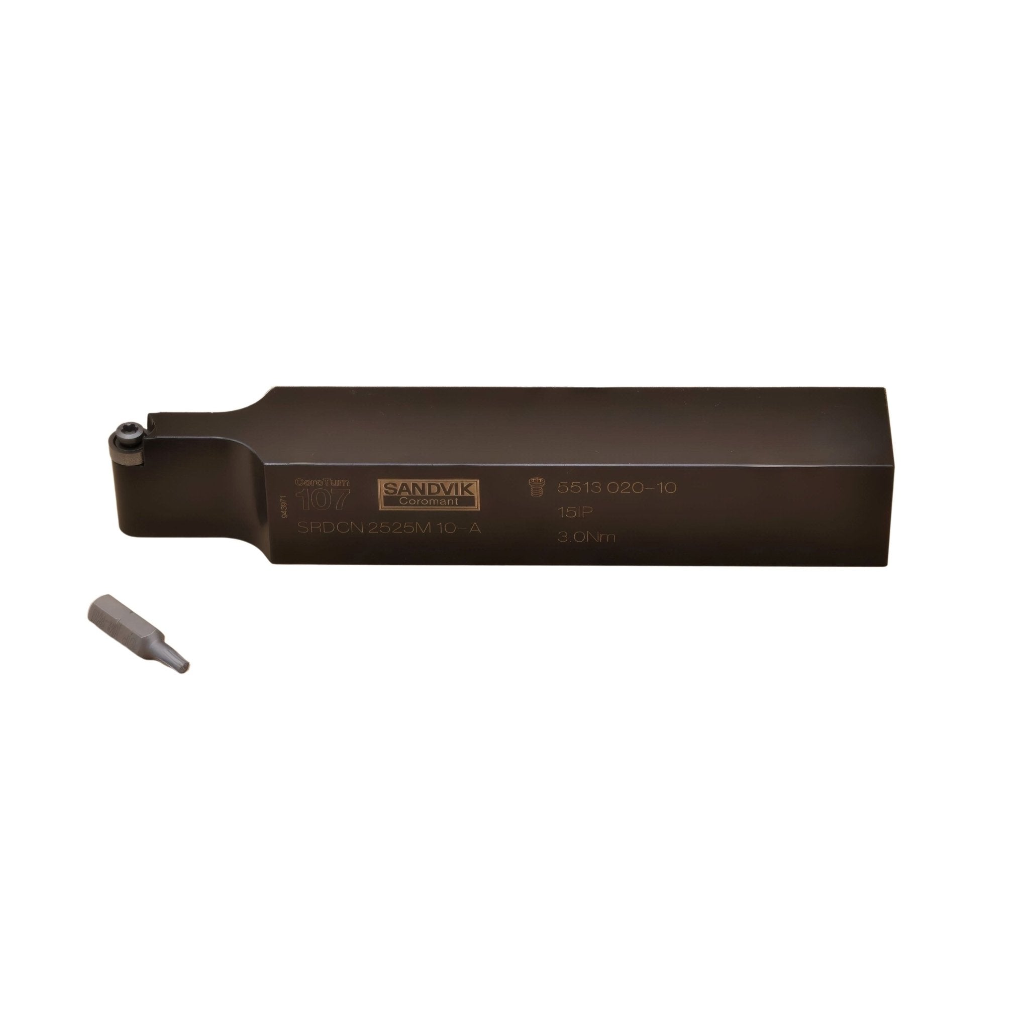 Sandvik Coromant SRDCN 2525M 10-A External Turning Toolholder – 25×25mm Shank for RCMT 10 Inserts - Twin Eagle Imports