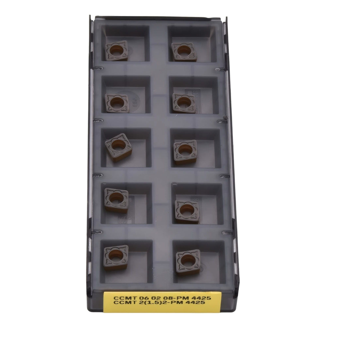 SANDVIK INSERTS 10pc Sandvik Coromant CCMT 06 02 08-PM 4425 Turning Insert (Suitable for Steel, Medium Chipbreaker)