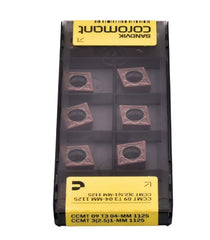 SANDVIK INSERTS 10pc Sandvik Coromant CCMT 09 T3 04-MM 1125 Turning Insert (Suitable for Stainless Steel, Medium Chipbreaker)